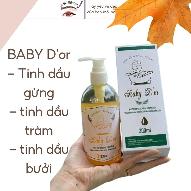 Sữa tắm tinh dầu tràm cho bé gội đầu cho bé có thảo dược thơm lâu trên da xua đuổi muỗi côn trùng cắn bé BABY