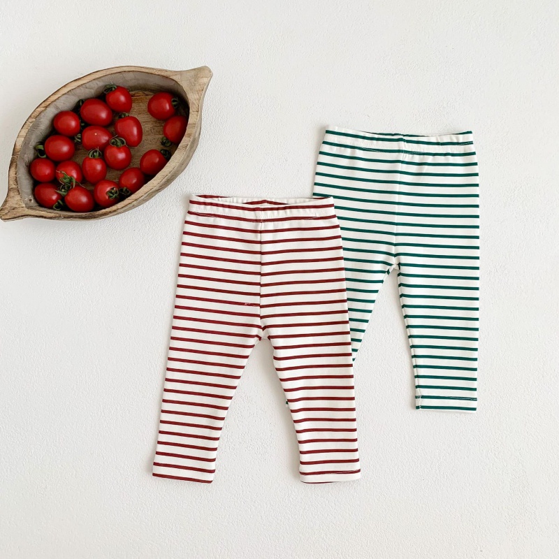Quần Legging Kẻ Sọc Phong Cách Hàn Quốc Cho Bé