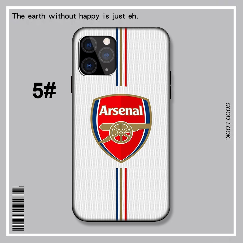 Ốp điện thoại mềm in hình logo đội bóng Arsenal LU135 thích hợp cho iPhone XR X Xs Max 7 8 6s 6 Plus 7+ 8+ 5 5s SE 2020