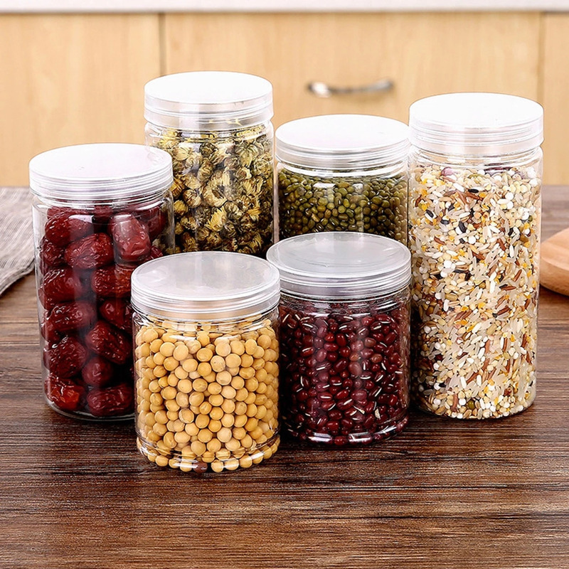 Hộp nhựa tròn đựng bánh/ thực phẩm có nắp