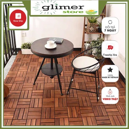 Combo 3 tấm Vỉ Nhựa Lót Sàn gỗ tự nhiên lát ngoài trời 12 nan - Tấm Ván Lót Sàn Gỗ Vỉ Nhựa 12 Nan IKEA TIÊU CHUẨN