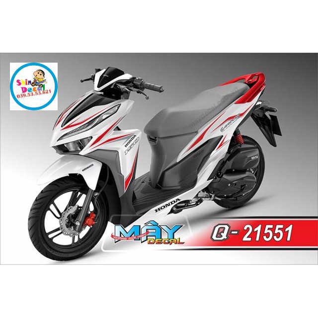 Tem rời Vario trắng đỏ