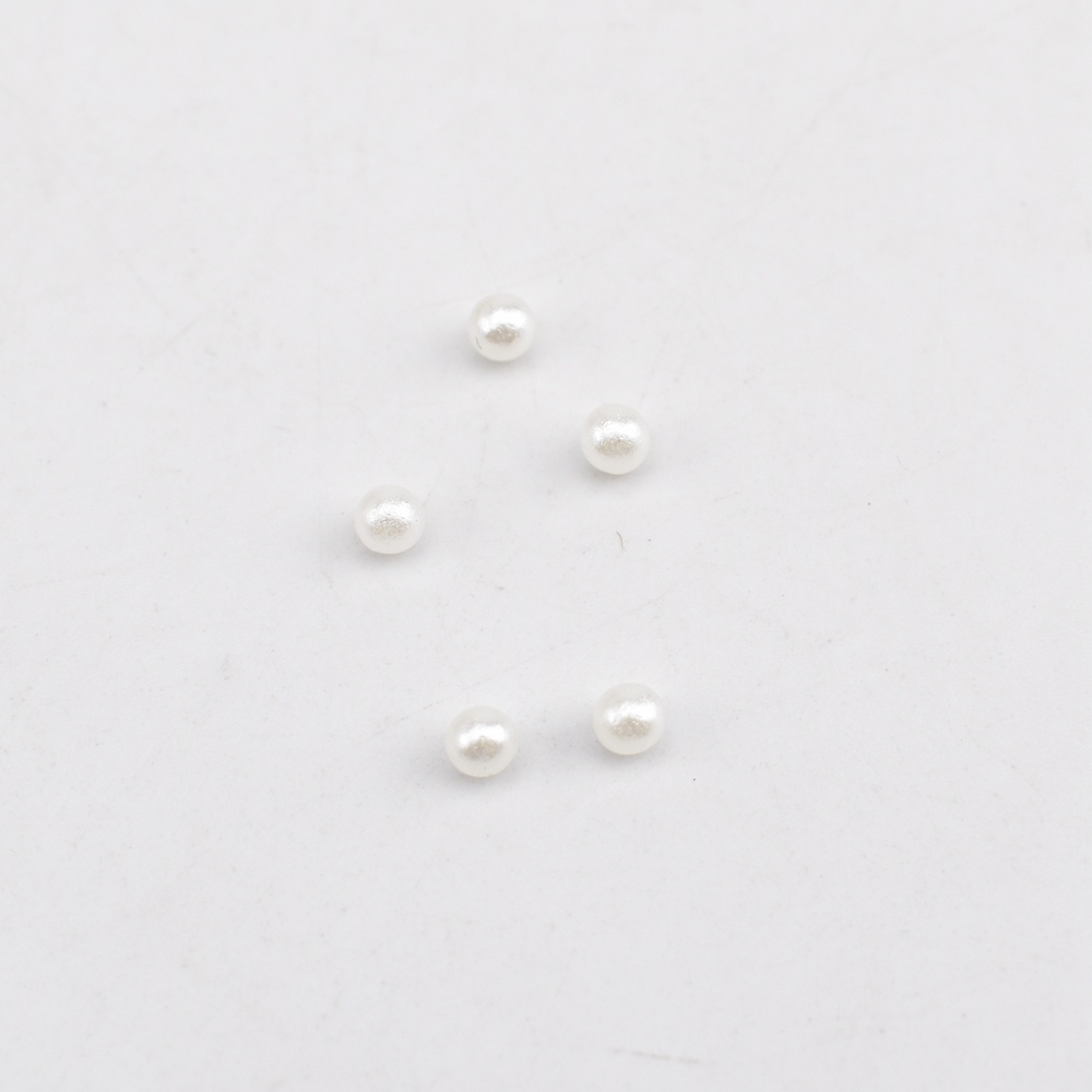 Set 200-2000 Hạt Ngọc Trai Tròn Không Lỗ 1.5-3mm Làm Trang Sức Thủ Công