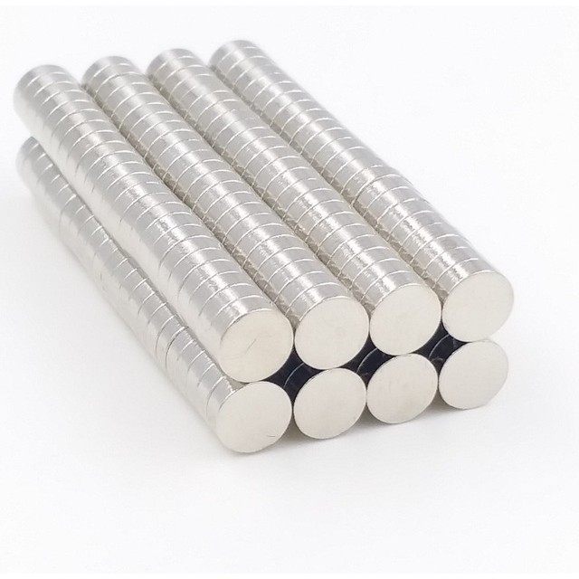 Nam châm trắng 5x3mm, loại nam châm đất hiếm lực hút mạnh