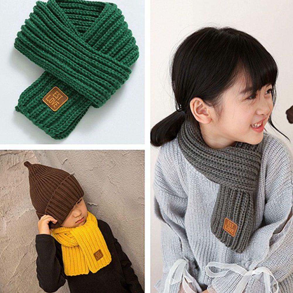 Eutus Khăn Quàng Cổ Dệt Kim Ấm Áp Cho Bé Trai Và Bé Gái