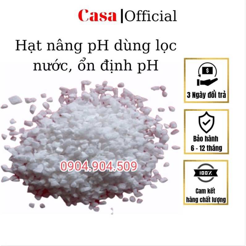 Hạt đá nâng pH XỬ LÝ NƯỚC và LỌC NƯỚC - 1kg