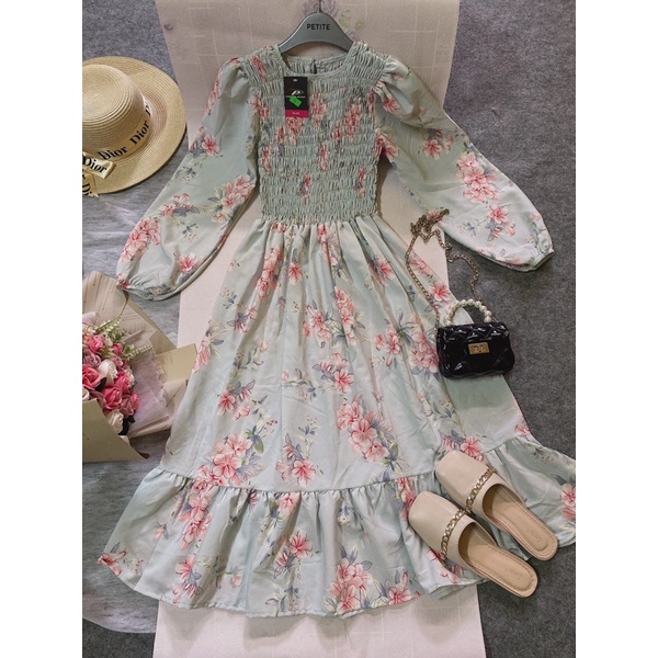 VÁY HOA NHÍ VINTAGE-SIÊU DỄ THƯƠNG, VẢI MỀM MỊN