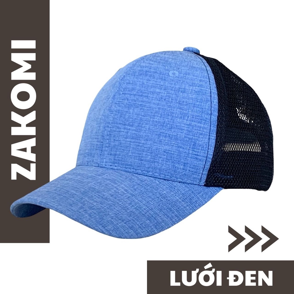 Mũ lưỡi trai unisex Zakomi, nón kết phối lưới chất liệu Cotton thoáng mát - Bảo hành 12 tháng