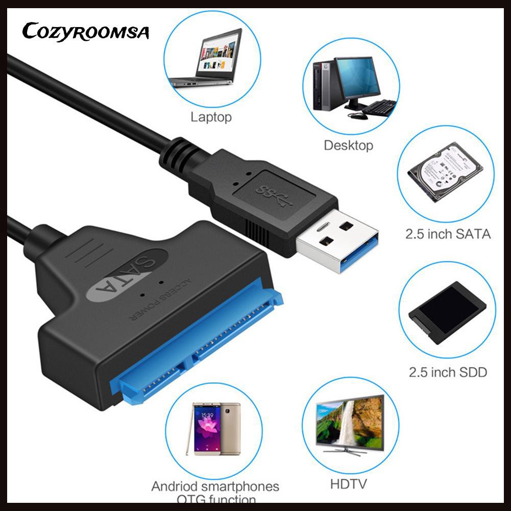 Bộ Chuyển Đổi Ổ Cứng Sata Sang Usb 3.0 2.5 Inch Sata Ssd Tiện Dụng + Phụ Kiện