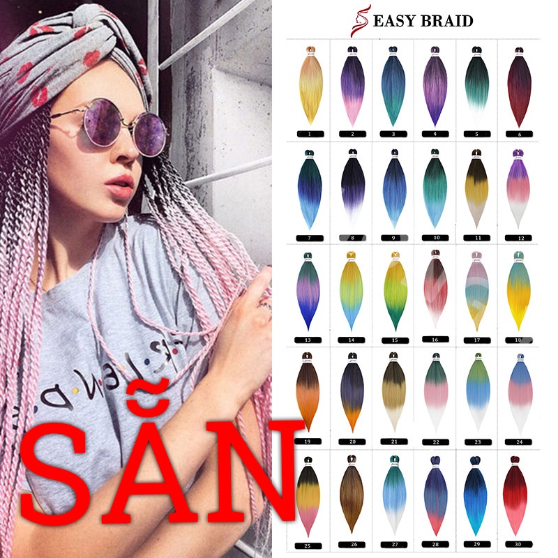 Tóc giả - Tóc tết Box braids