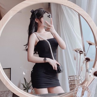 VÁY 2 DÂY MẢNH TÔN DÁNG DÚM