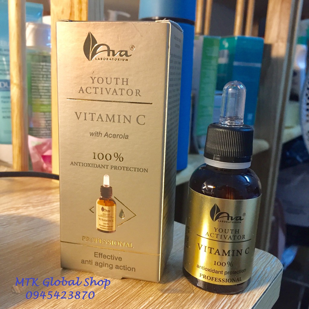 Serum Vitamin C Ava Youth Activation Dưỡng Trắng Da