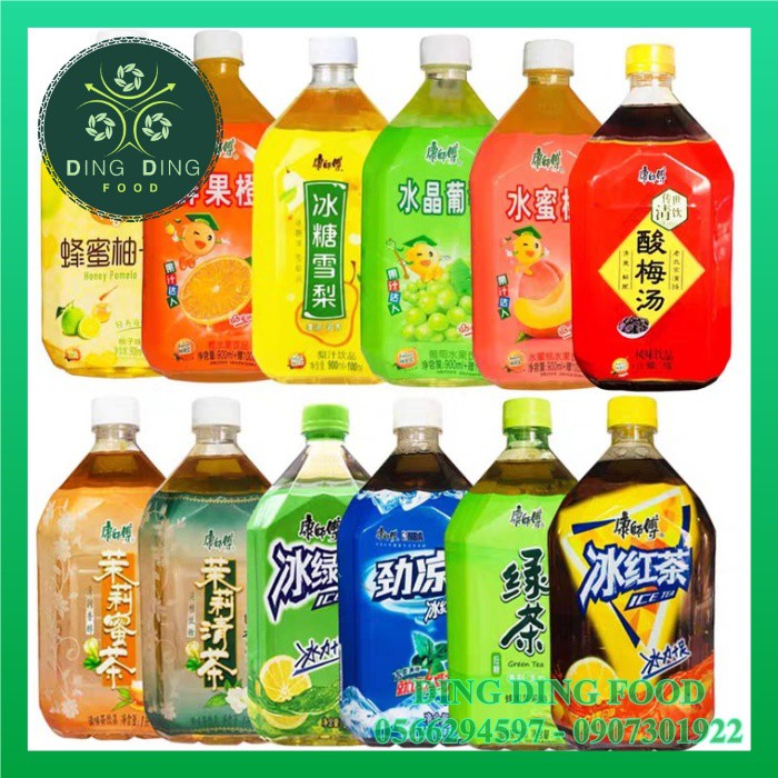 [ 1 Chai ] Nước Ép Lê Đài Loan thanh mát - Nhiều vị - 1000ml - DING DING FOOD