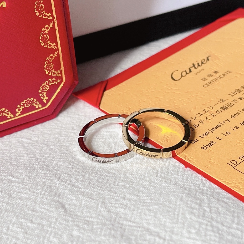 Cartier Nhẫn Đeo Tay cc Mạ Vàng Bạc 925 Thiết Kế Đơn Giản Sáng Tạo ...