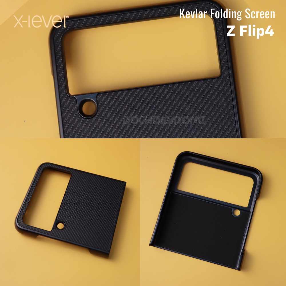 Ốp lưng Samsung Z Flip4 - X-Level Kevlar Folding Screen