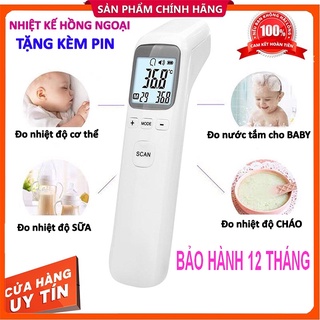 Nhiệt kế hồng ngoại cầm tay súng bắn trán đo nhiệt độ máy scan nhiệt kế