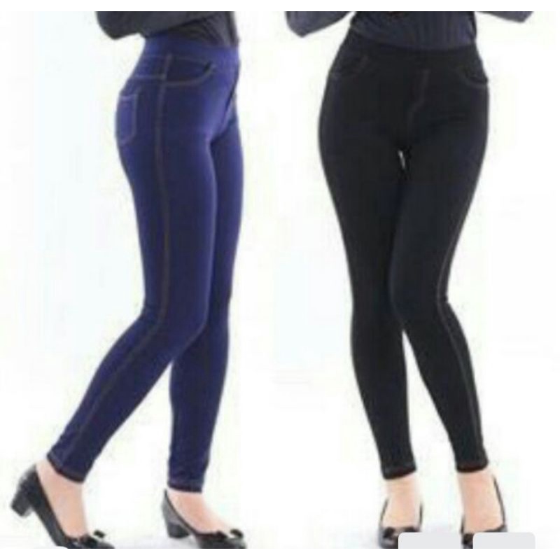 QUẦN GIẢ JEAN BIG SIZE 75KG VỪA 💖FREESHIP💖 Quần legging giả jean size siêu to