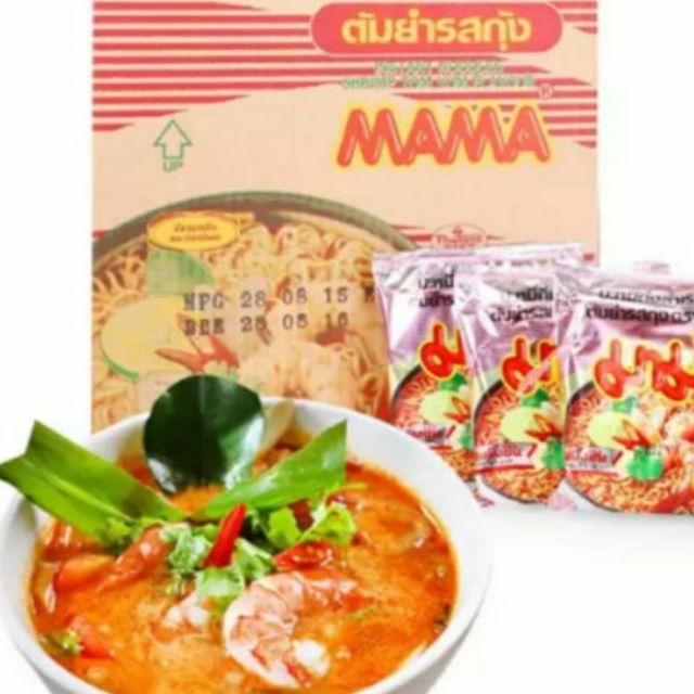 Combo 3 thùng mì ăn liền MAMA Tomyum Thái lan