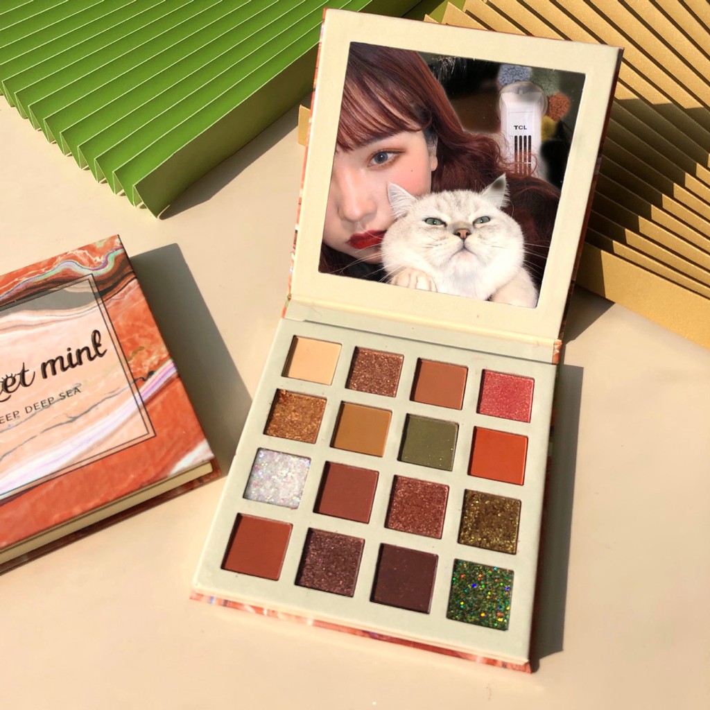 Phấn mắt sweet mint 16 ô  đủ các tone màu đẹp