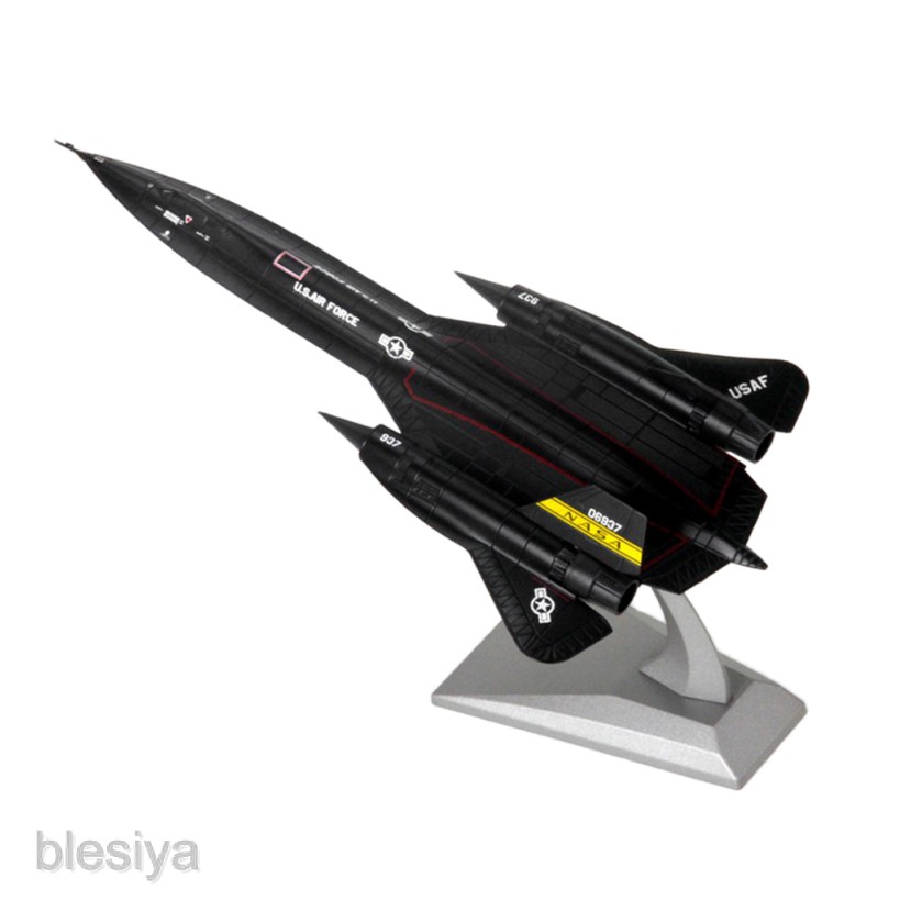 Đồ chơi mô hình máy bay chiến đấu SR-71A Blackbird tỉ lệ 1:144 bằng hợp kim