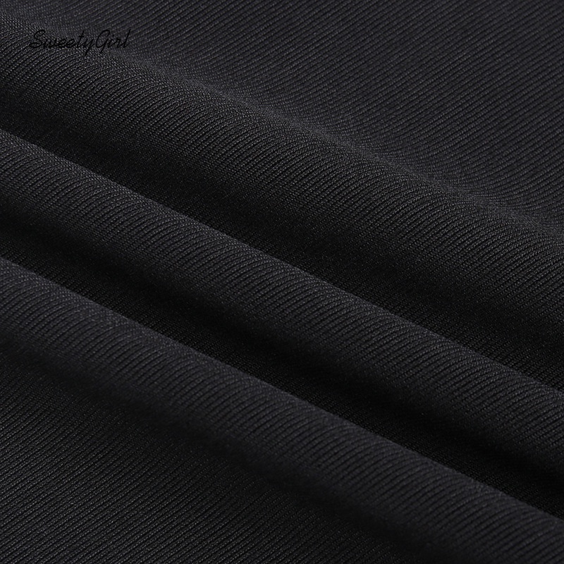 Đầm Ôm Không Tay Hở Vai Màu Trơn Phối Tua Rua Dành Cho Nữ