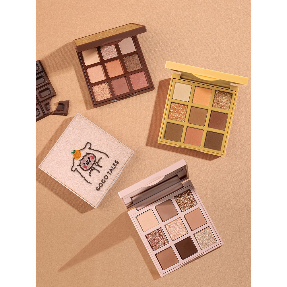 Bảng Phấn Mắt Gogotales 607 605 901 902 906 Chống Thấm Nước Màu Đất Lấp Lánh