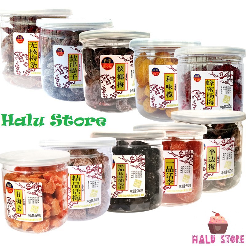 [HOT] XÍ MUỘI SWEET HOUSE (Ô MAI SWEET HOUSE): Mơ, Nho, Mận đỏ, Mận đen, Trần bì, Mận cắt, Đào - Đài Loan