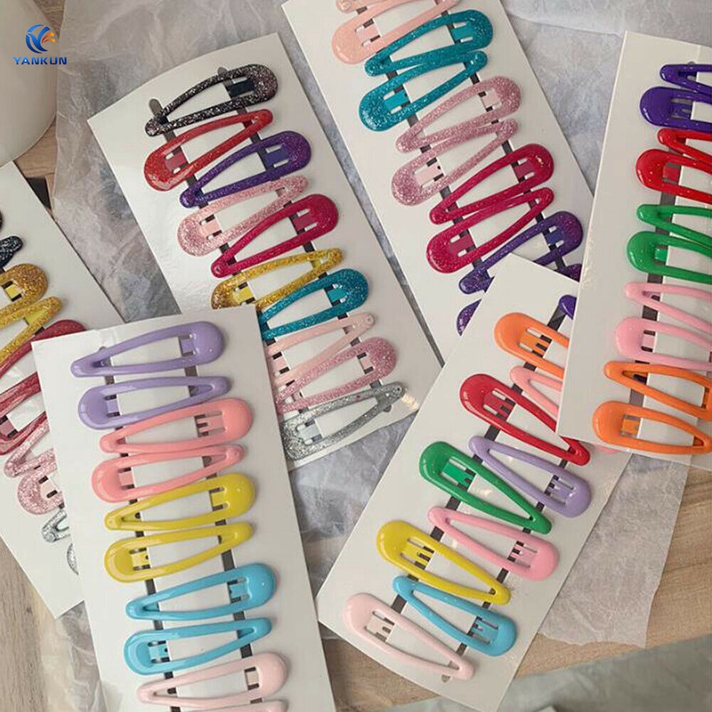Set 10 Kẹp Tóc Nhiều Màu Dễ Thương Cho Nữ