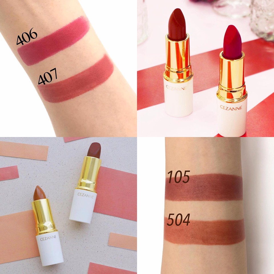 Son thỏi Cezanne Lasting Lip Color N-3.9g các màu