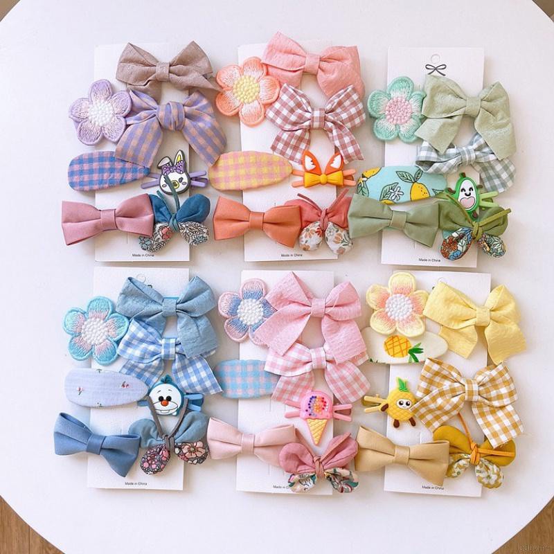 Kẹp tóc hình nơ màu kẹo ngọt ngào đáng yêu cho bé