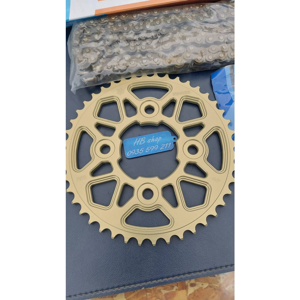 NSD RECTO DĨA NHÔM 7075 WINNER 15T-44T-124L SÊN ĐEN