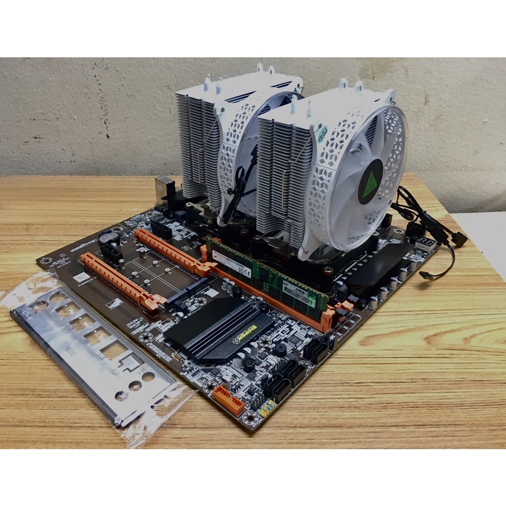 Combo Main X79 X99 Dual Sniper + 2 CPU 2689 2670 2696 v2, 2676 v3, 2680 v4 + Ram 32gb ECC RG kèm 2 tản - giá thợ