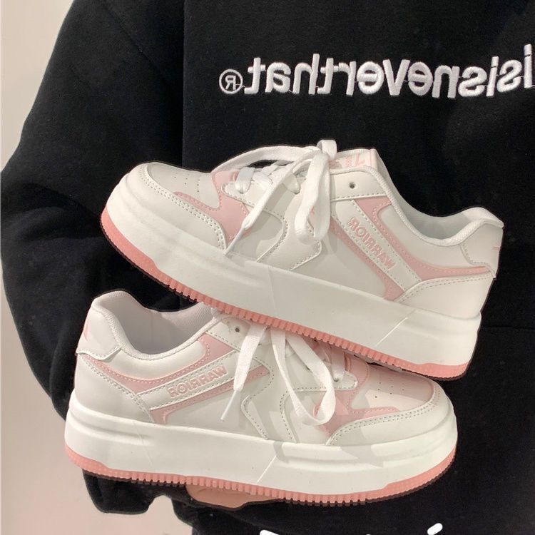 Giày Thể Thao Đế Dày Cổ Cao Màu Xanh Dương Sữa Thời Trang Xuân Hè 2022 Dễ Thương