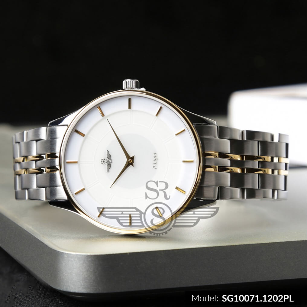 Đồng hồ nam nữ SRWATCH P-Light SL10071.1202PL &amp; SG10071.1202PL Mặt kính sapphire pin
