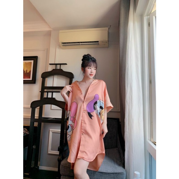 Đầm ngủ sơ mi lụa Latin satin loại 1 sang chảnh ❌Giá siêu rẻ❌ Chất cực đẹp | BigBuy360 - bigbuy360.vn
