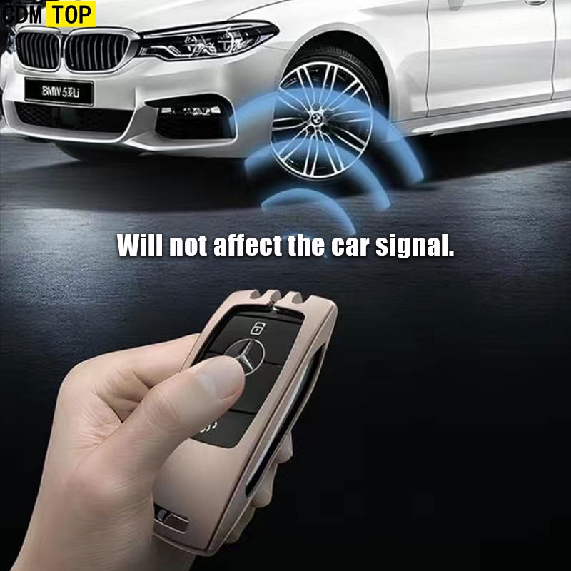 Vỏ Bọc Bảo Vệ Chìa Khóa Xe Hơi Benz E300l glc260 Bằng Hợp Kim Kẽm