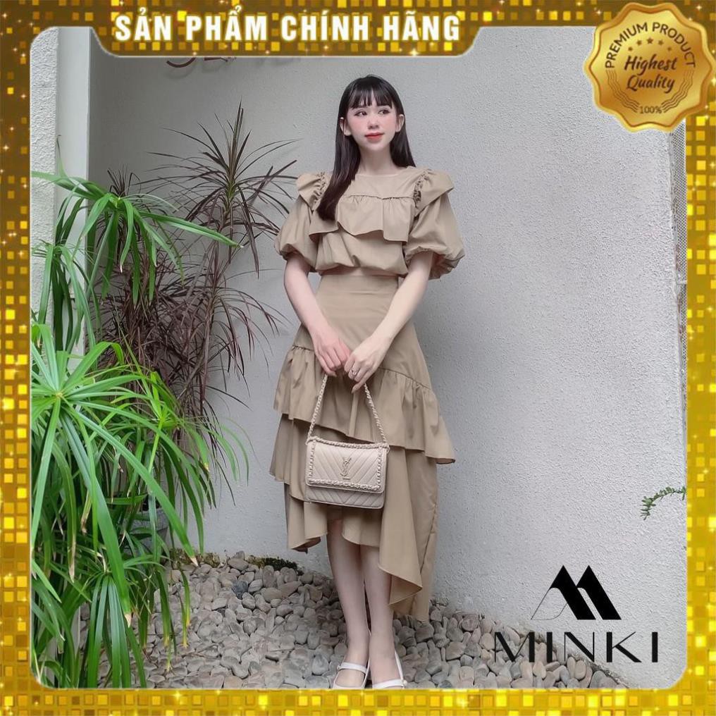 [MÃ XIA FREEHIP] SET ÁO TẦNG CHÂN VÁY XÉO - Chất liệu Kaki Cotton nhập khẩu - Hai màu Nâu tây/ Trắng - [THIẾT KẾ] | BigBuy360 - bigbuy360.vn