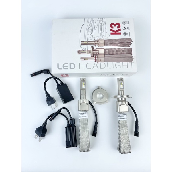 Bóng đèn pha LED K3 Ultra 45w. Ánh sáng trắng 6000k, tản nhiệt đuôi công. Thiết kế hợp kim độ bền lên đến 5 năm.