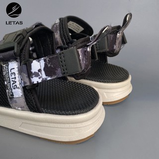 Sandal Unisex Letas D1003 Đen Camo