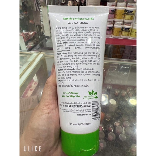 KEM TẨY KỲ TẾ BÀO DA CHẾT TRÀ XANH MATCHA