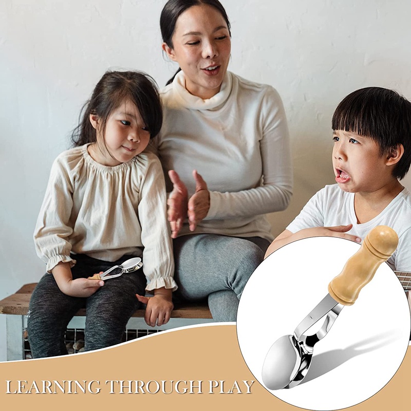 Muỗng Gõ Nhạc Cụ Bằng Gỗ Với Tay Cầm Bằng Gỗ Tiện Dụng
