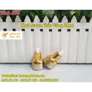 Chai Đựng Serum Bầu Vàng 20ml