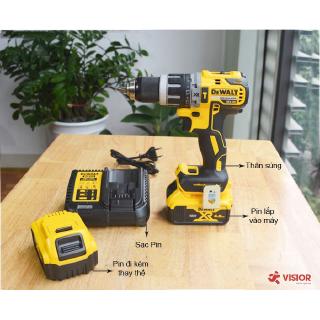 Set máy khoan pin- dcd796m2-b1 - 2 pin 18v 4.0ah