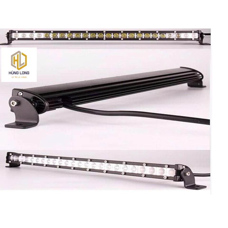 Đèn led bar đèn gầm 54cm ánh sáng vàng + trắng free ship