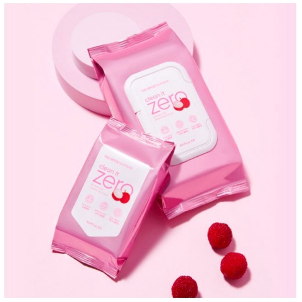 Túi Khăn giấy tẩy trang Banila Co Clean It Zero Lychee Vita Cleansing Tissue