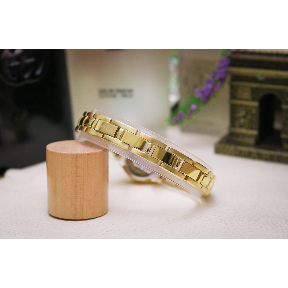 Đồng hồ nữ Julius Star Hàn Quốc JS-055A mặt kính Sapphire dây thép thanh lịch