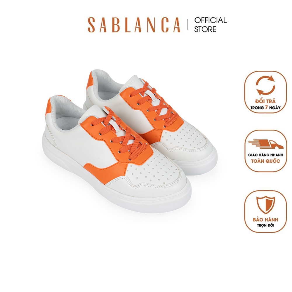 Giày Sneaker nữ basic họa tiết cắt plazer SABLANCA 5050SE0009