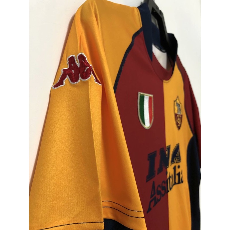 Áo thun bóng đá tay ngắn chất lượng cao 00/01 Rome