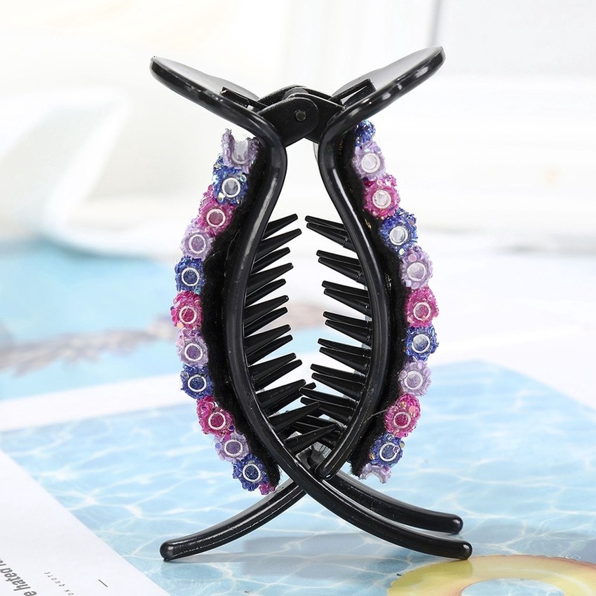 Kẹp tóc HAIMEIKANG thời trang màu cầu vồng đáng yêu kiểu Hàn dễ phối đồ cho nữ