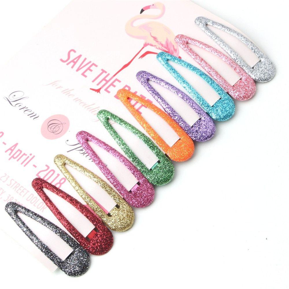 Set 20 Kẹp Tóc Đính Kim Tuyến Lấp Lánh Dễ Thương